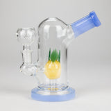 6" Dome Tank Glass Bong – Pineapple Diffuser(Assorted Colors) Glass Bong HALLO GLASS