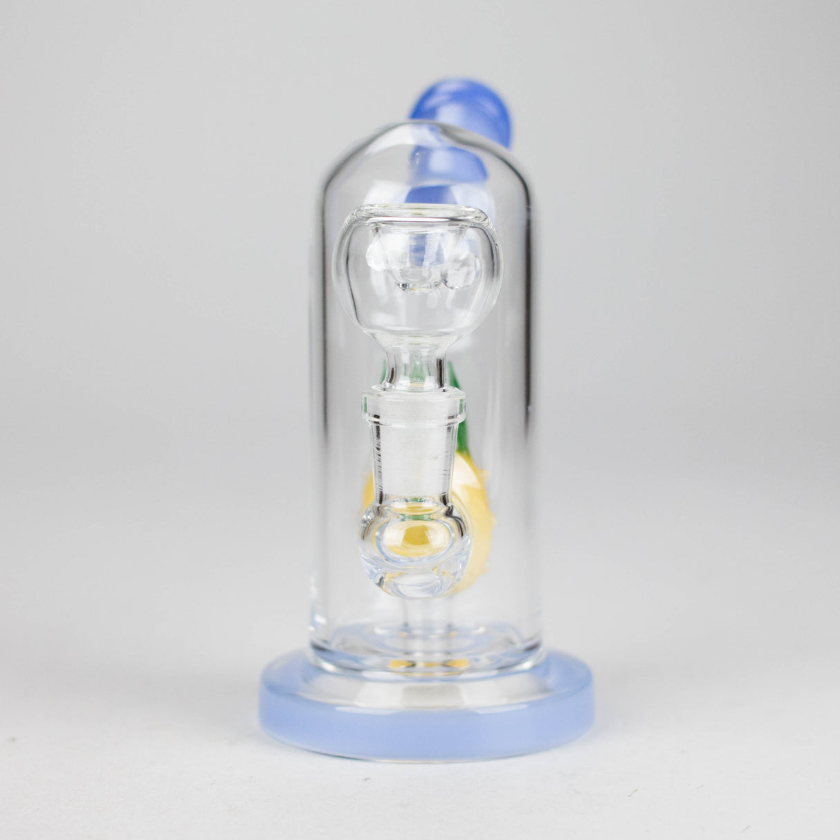 6" Dome Tank Glass Bong – Pineapple Diffuser(Assorted Colors) Glass Bong HALLO GLASS