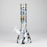 10" Glow-in-the-Dark Glass Beaker Bong [BH1351]