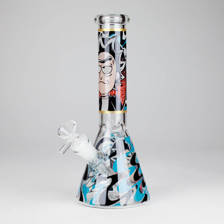 10" Glow-in-the-Dark Glass Beaker Bong [BH1351]