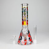 10" Glow-in-the-Dark Glass Beaker Bong [BH1351]
