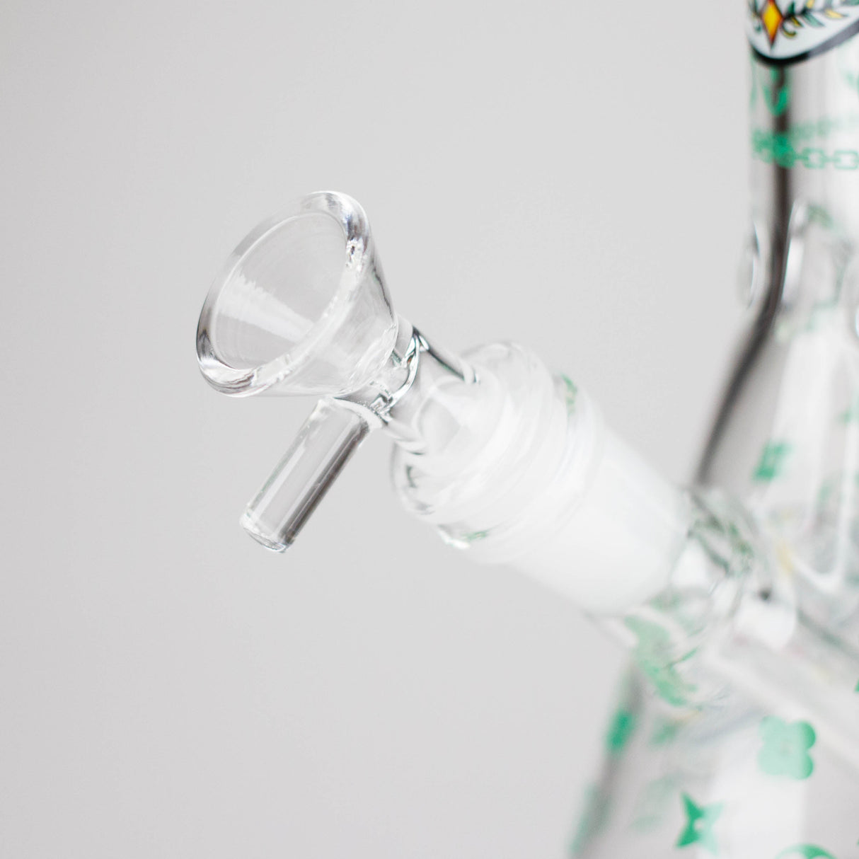 10" Sugar Skull Design Glass Beaker Bong Glass bong 777 Smoke