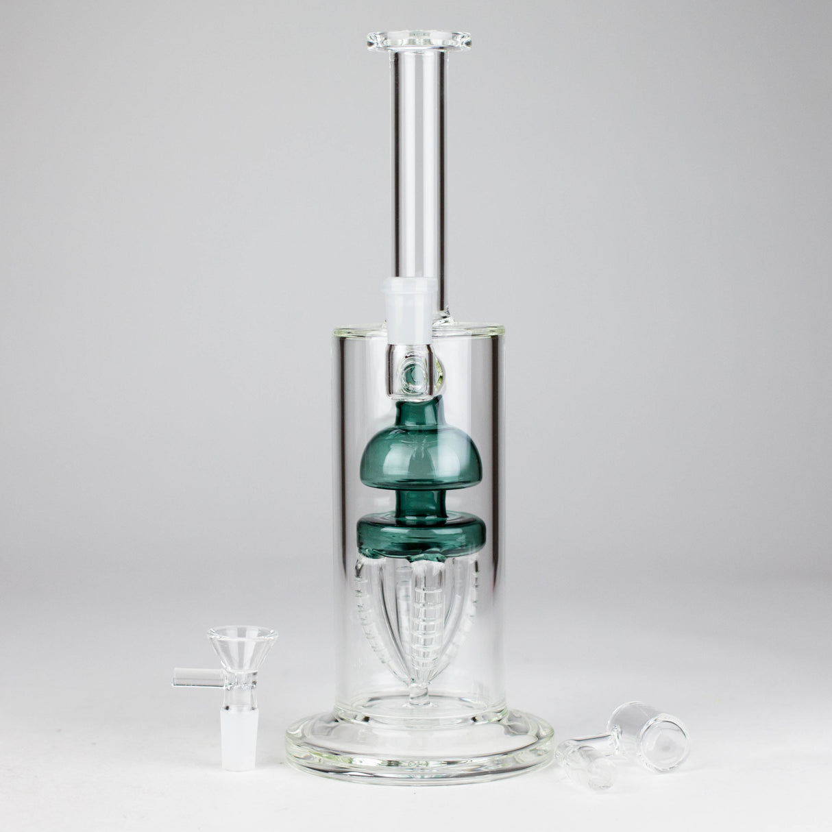 11" 2-in-1 Glass Dab Rig with Percolator [BH141]
