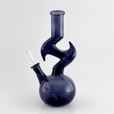 8" Zig-Zag Zong Glass Bong Super Supplys Inc Black