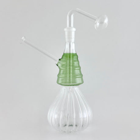 7“ Swirl Oil Burner Bubbler Glass Rig Super Supplys Inc Green