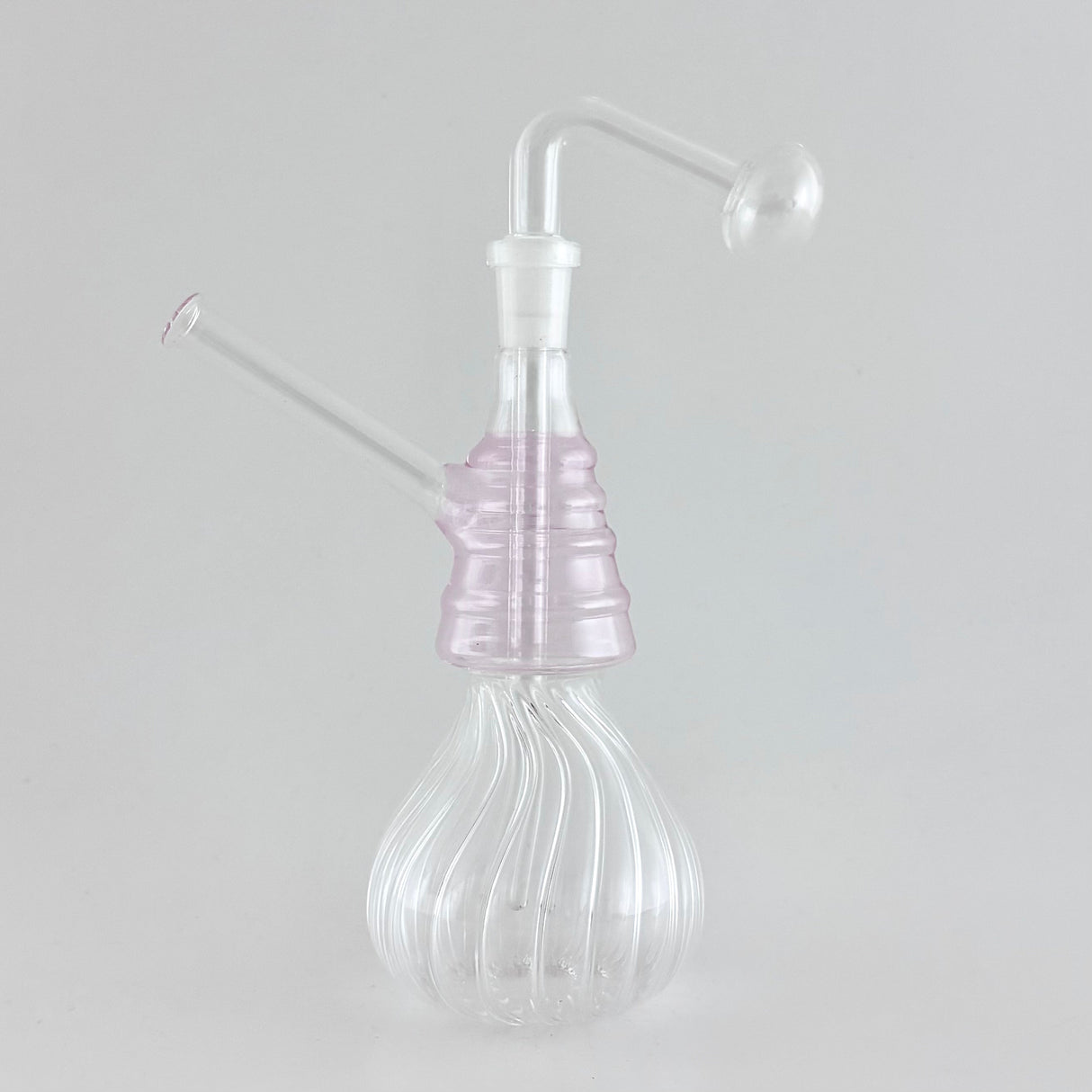 7“ Swirl Oil Burner Bubbler Glass Rig Super Supplys Inc Pink