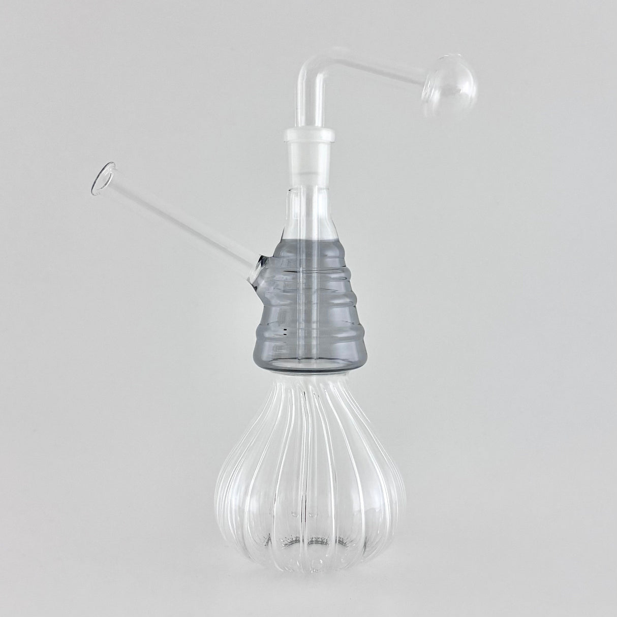 7“ Swirl Oil Burner Bubbler Glass Rig Super Supplys Inc Grey