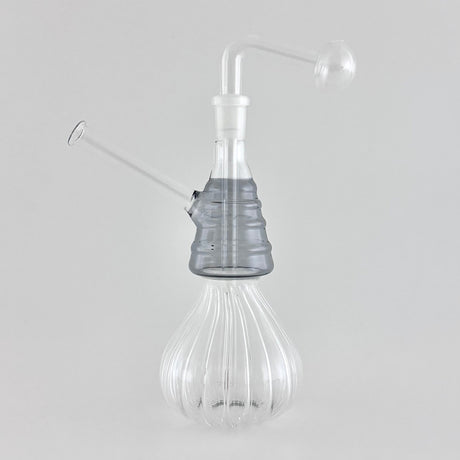 7“ Swirl Oil Burner Bubbler Glass Rig Super Supplys Inc Grey