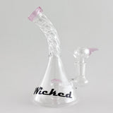 Wicked | 6" Swirl Dab Rig Glass Bong Super Supplys Inc Pink