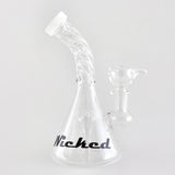 Wicked | 6" Swirl Dab Rig Glass Bong Super Supplys Inc White