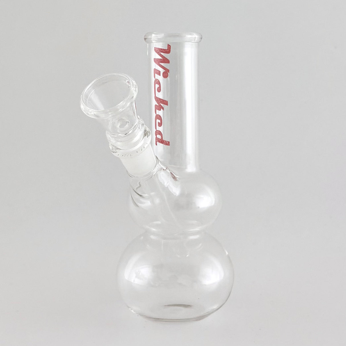 Wicked | 6" Water Pipe with Stem Glass Bong Super Supplys Inc Pink