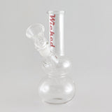 Wicked | 6" Water Pipe with Stem Glass Bong Super Supplys Inc Pink