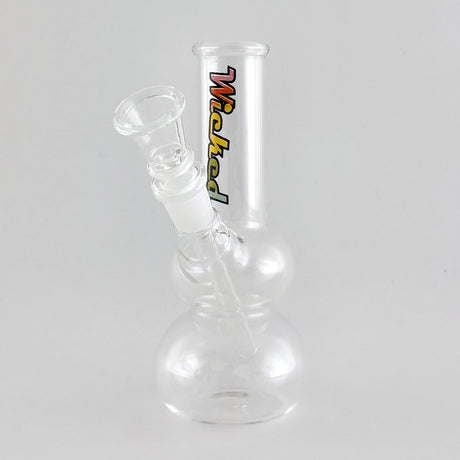 Wicked | 6" Water Pipe with Stem Glass Bong Super Supplys Inc Rasta