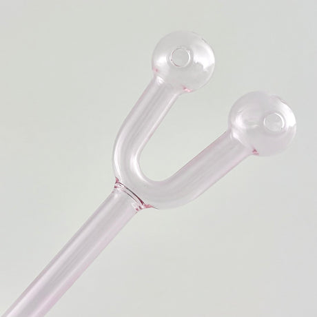 6" Double Hole Oil Burner Pipe – Assorted Colors-2CT Oil Burner Super Supplys Inc Pink