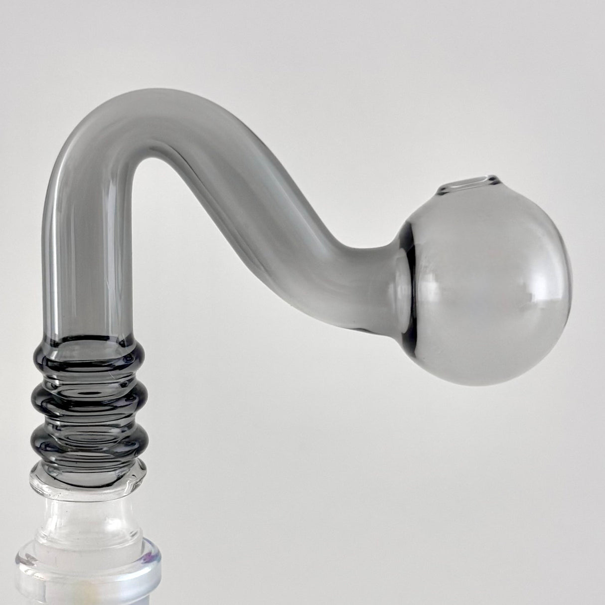 Glass Oil Burner Attachment - 2CT – 5 Assorted Colors - 2CT Bowl · Banger · Oil Burner Super Supplys Inc Grey