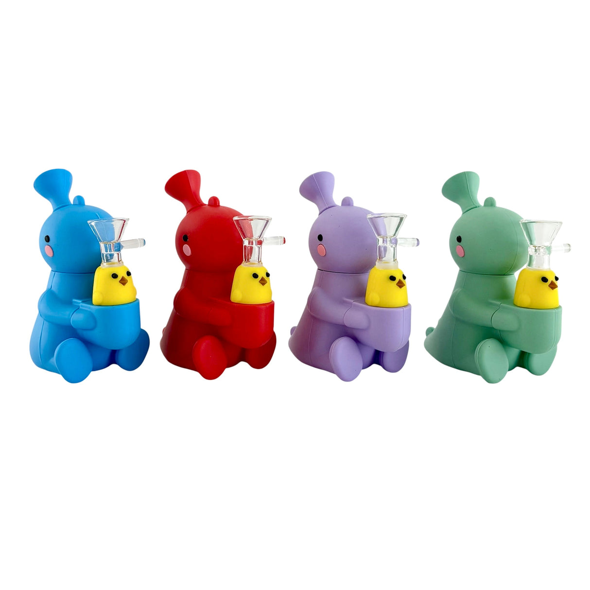 5" Silicone Dinosaur Water Pipe – Assorted Colors Resin · Silicone · Plastic Bong Super Supplys Inc