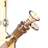 Fortune | 12" Hexagon Electroplated Barrel Base Glass Bong Glass Bong Fortune