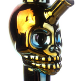 Fortune | 14" 7mm Electroplated Skull Glass Bong Glass Bong Fortune