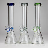 14" Thick: 7mm Heavy Base Beaker Glass Bong 5-Colors Glass Bong HALLO GLASS