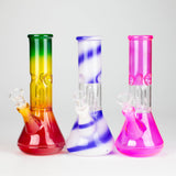 8" Percolator Bong, Mix Color Glass Bong HALLO GLASS