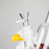 9" Eagle glass water bong