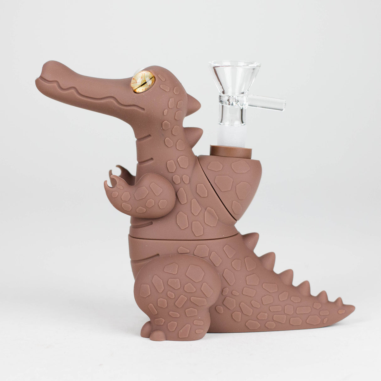 6" Crocodile water pipe Resin · Silicone · Plastic Bong JJ Distribution