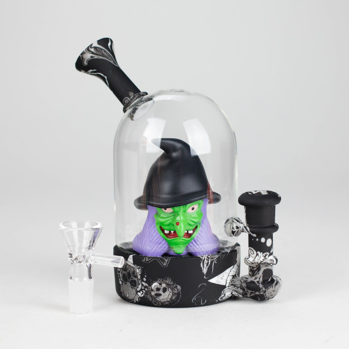 6" Waterwheel water pipe-Witch Resin · Silicone · Plastic Bong JJ Distribution