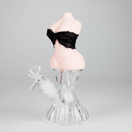 8" Glamourous water pipe Resin · Silicone · Plastic Bong JJ Distribution