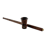 12" Wooden Pipe - Classic Long-Style Design Wooden Pipe Super Supplys Inc