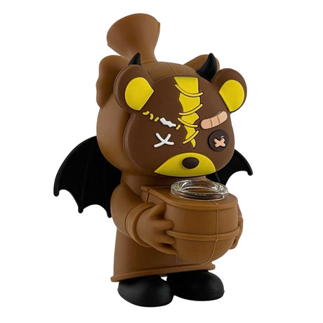 6" Franken-Bear Silicone Water Pipe Resin · Silicone · Plastic Bong Super Supplys Inc