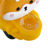 6" Shiba Inu Silicone Water Pipe Resin · Silicone · Plastic Bong Super Supplys Inc