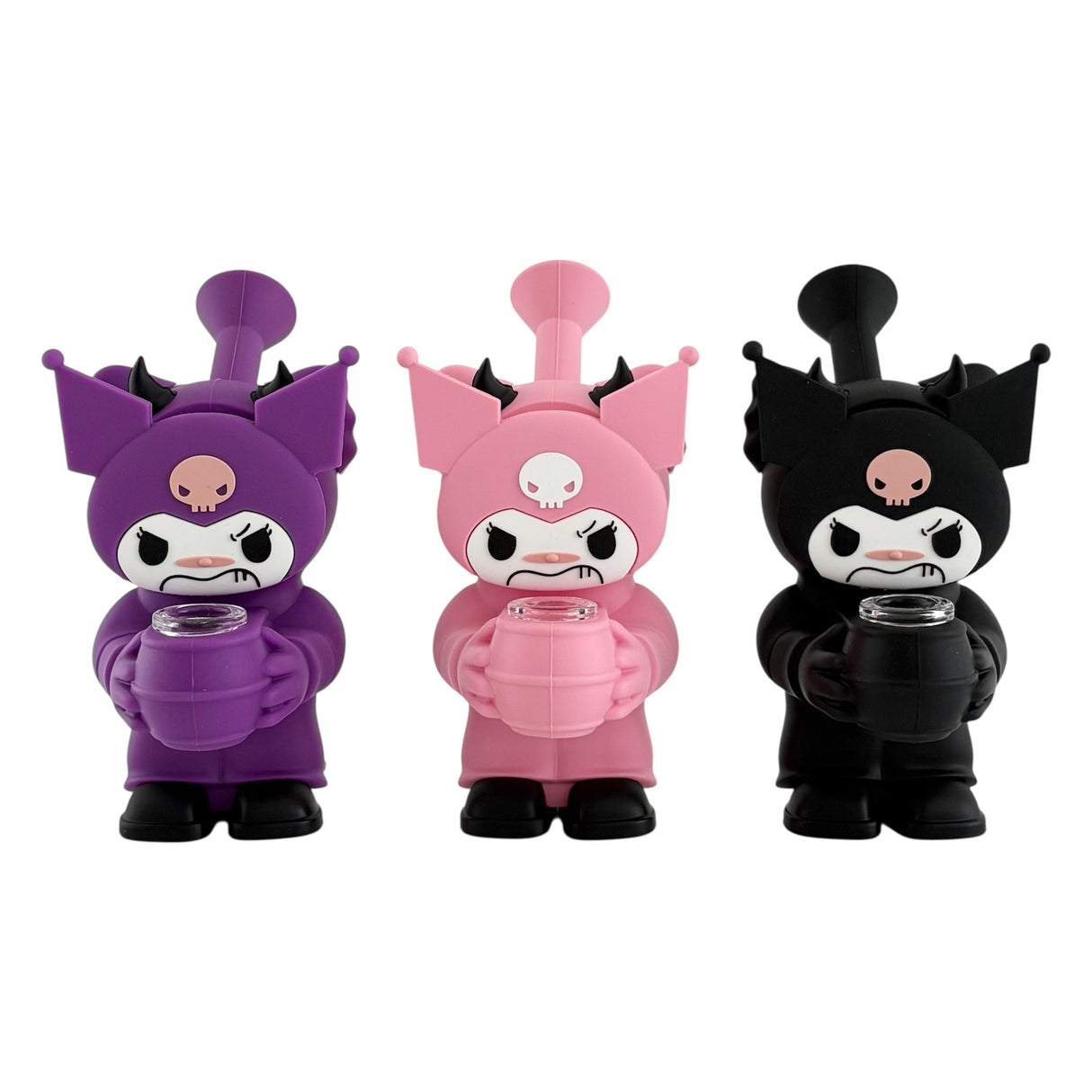 6" Silicone Character Water Pipe – Assorted Colors Resin · Silicone · Plastic Bong Super Supplys Inc