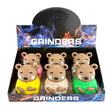 Street-Style Bear Herb Grinders – Assorted Colors-6CT DisplayPack Super Supplys Inc