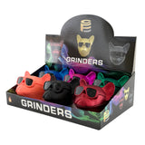Bulldog Sunglasses Herb Grinders – Assorted Colors-6CT Displaypack Super Supplys Inc