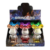 3-Piece Bear Design Metal Grinder – Assorted Colors Displaypack Super Supplys Inc