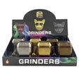 Hammer Style 4-Piece Metal Grinder with Built-In Pipe – Assorted Colors-6CT Display Pack Super Supplys Inc