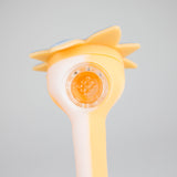 4.5" Cartoon Silicone Hand Pipe with Glass Bowl [H58] Silicone Pipe ONE