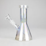 6" Heavy Shiny Beaker Bong with Down Stem Glass Bong HALLO GLASS