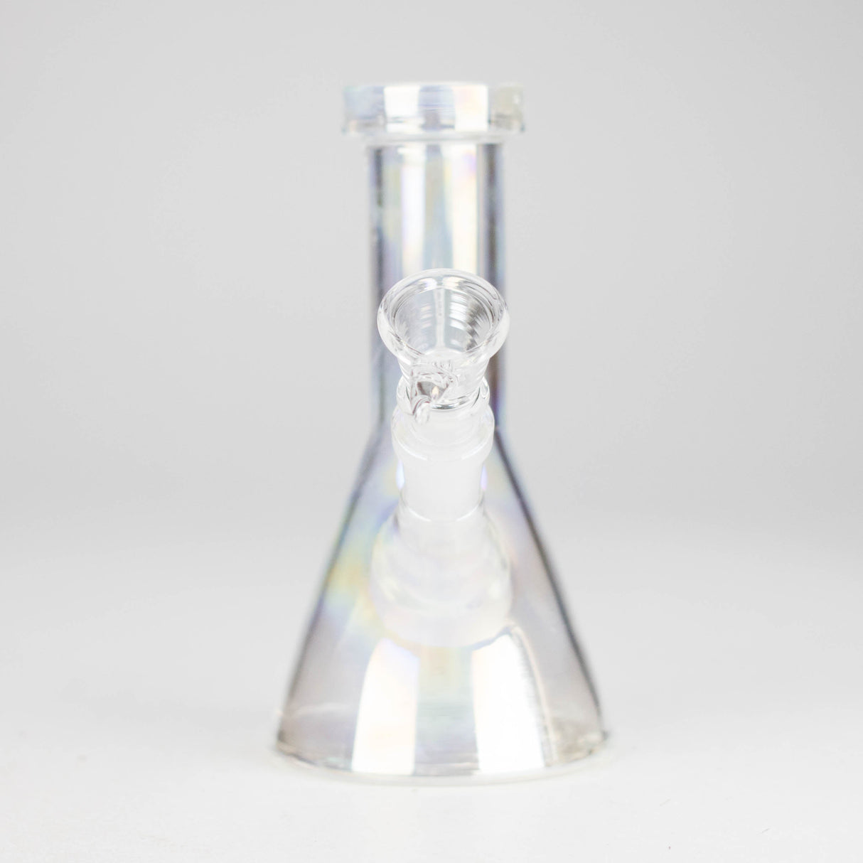 6" Heavy Shiny Beaker Bong with Down Stem Glass Bong HALLO GLASS