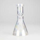 6" Heavy Shiny Beaker Bong with Down Stem Glass Bong HALLO GLASS