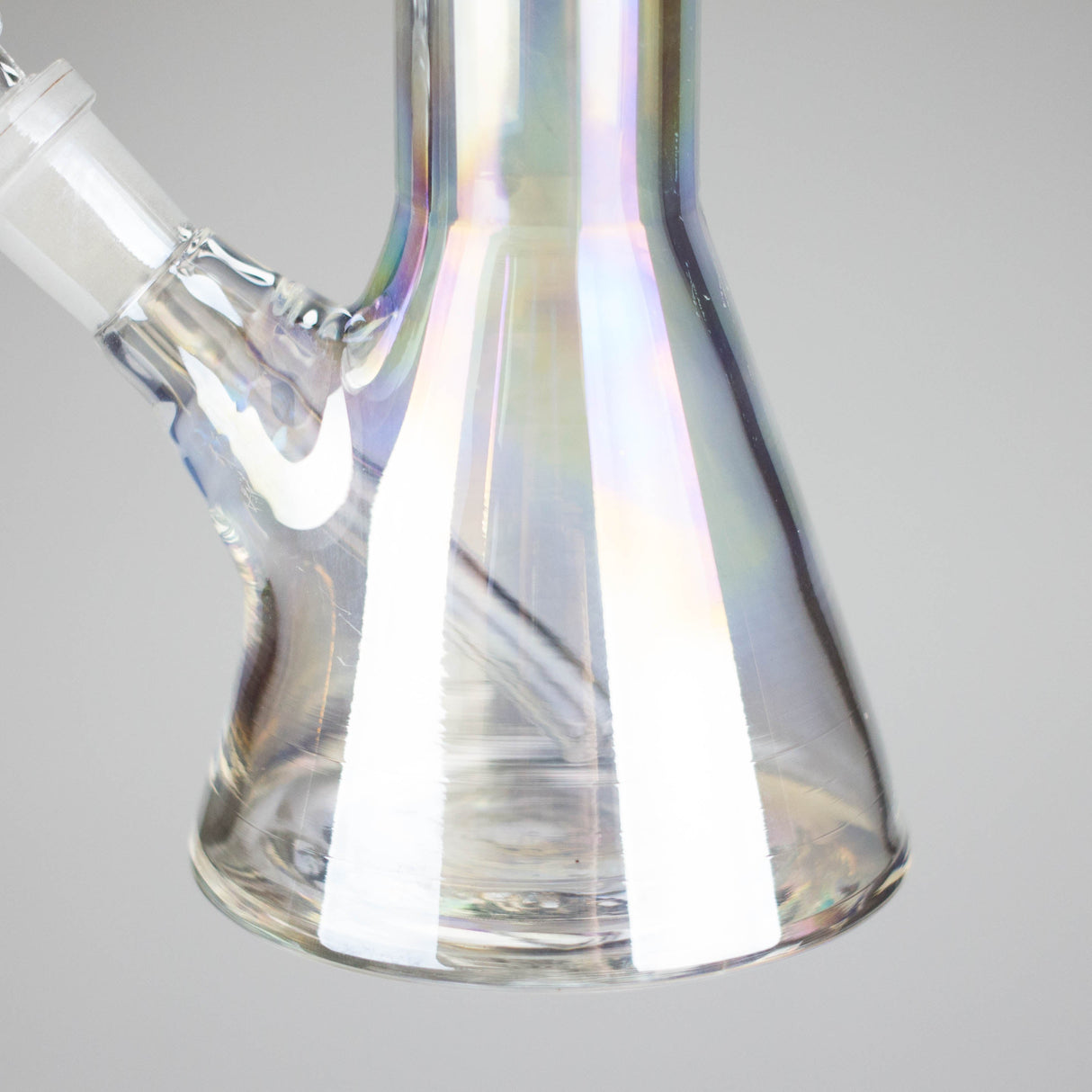 6" Heavy Shiny Beaker Bong with Down Stem Glass Bong HALLO GLASS