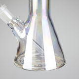 6" Heavy Shiny Beaker Bong with Down Stem Glass Bong HALLO GLASS