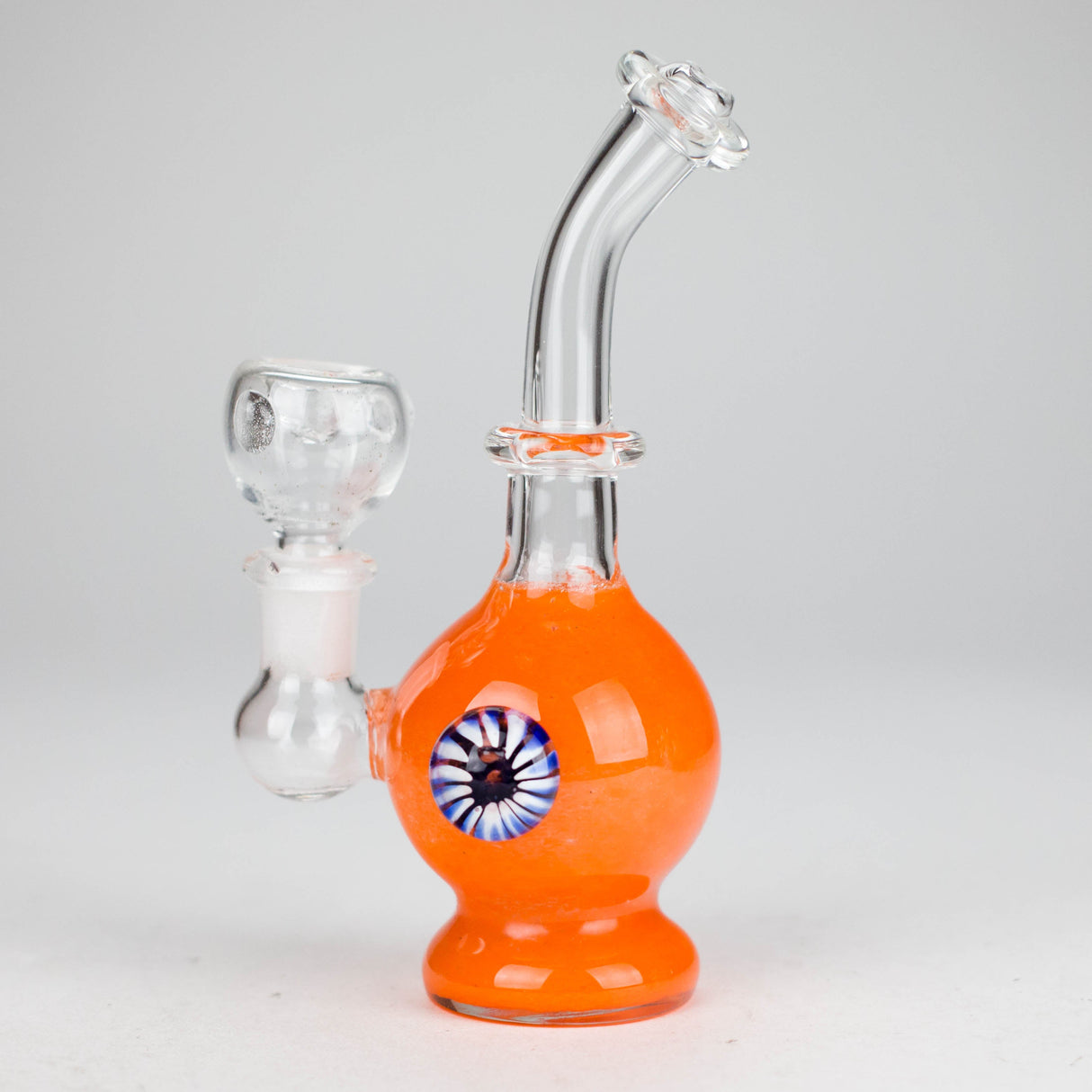 6" Sticker Bubler Bong Mutli Color Glass Bong HALLO GLASS