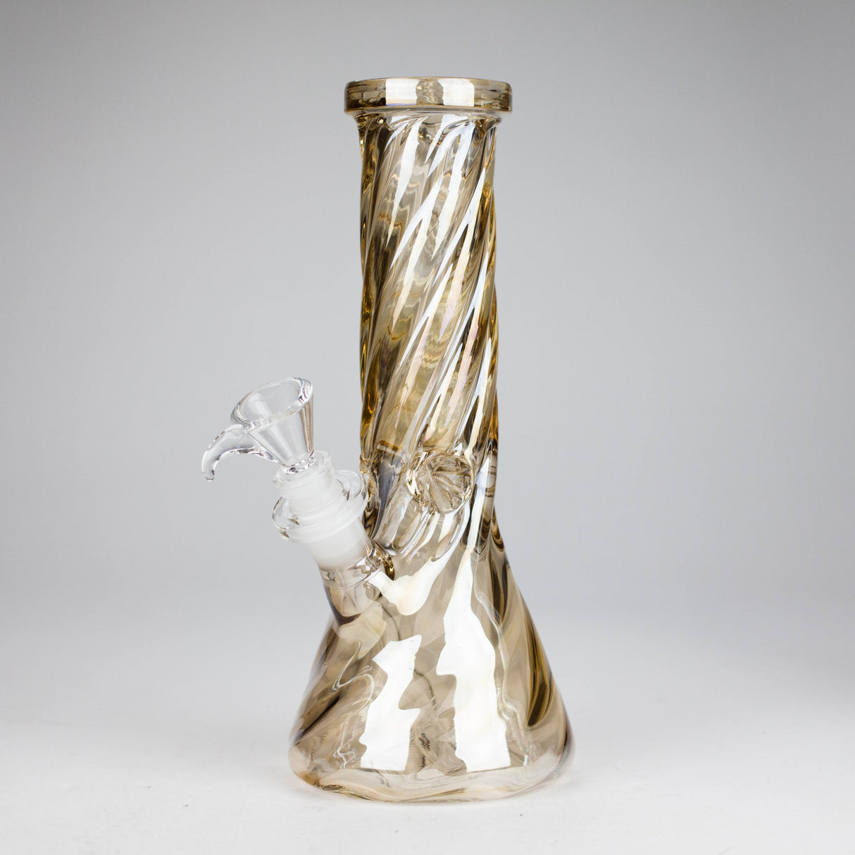 10" Twist Heavy Beaker Bong Glossy Glass Bong HALLO GLASS