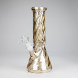 10" Twist Heavy Beaker Bong Glossy Glass Bong HALLO GLASS