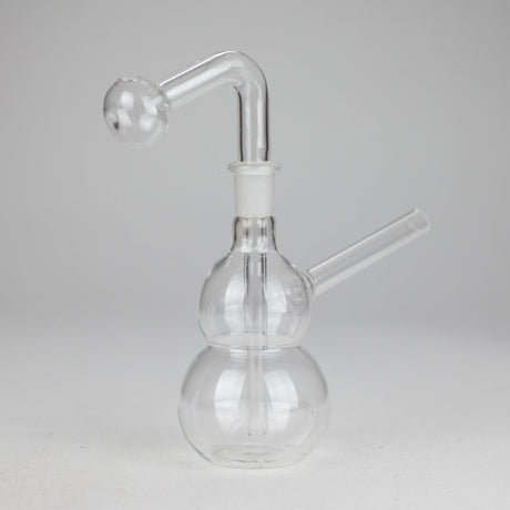 6" Snooper Double Ball Clear Bong Glass Bong HALLO GLASS