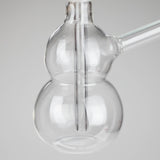 6" Snooper Double Ball Clear Bong Glass Bong HALLO GLASS