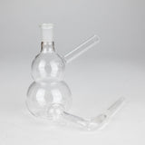 6" Snooper Double Ball Clear Bong Glass Bong HALLO GLASS