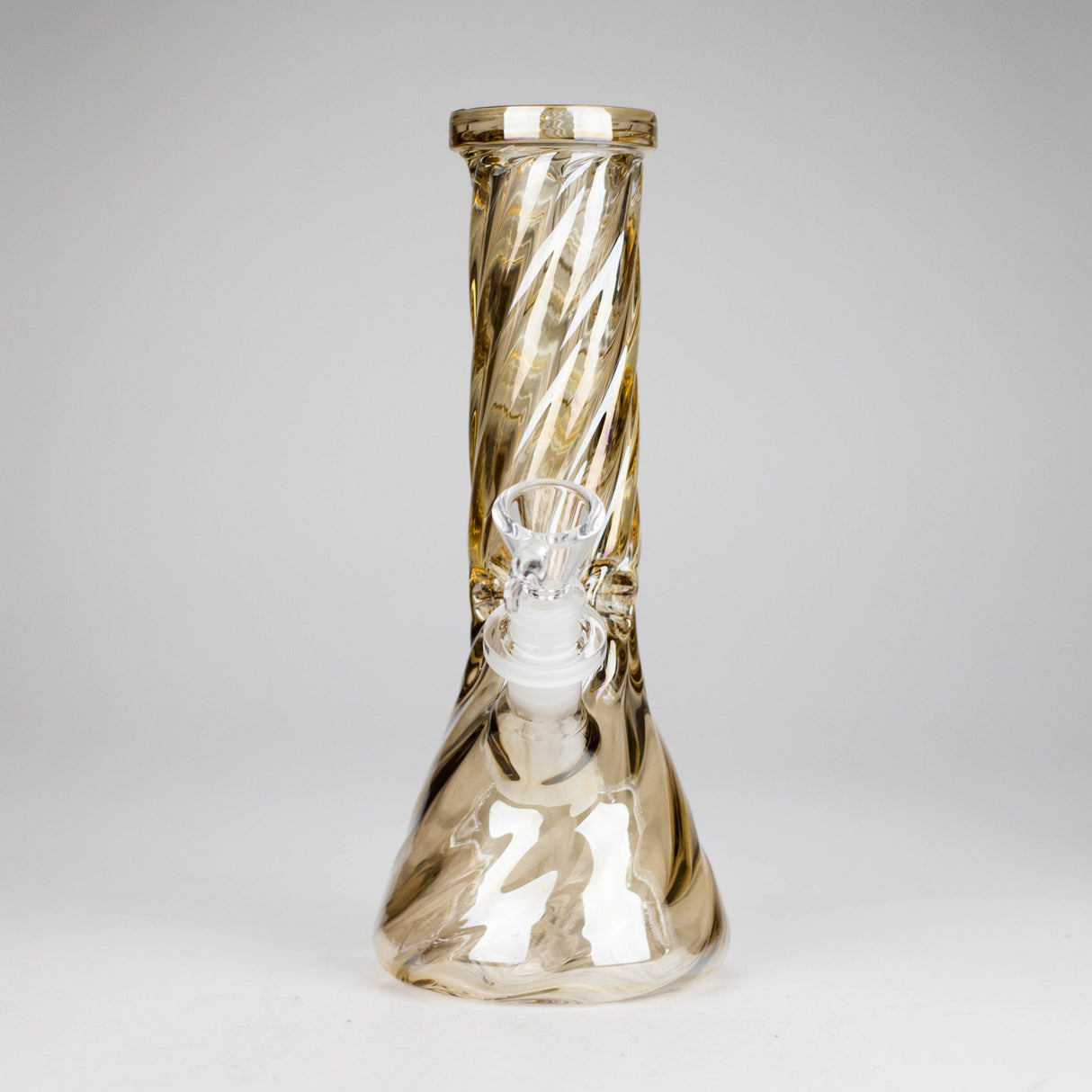 10" Twist Heavy Beaker Bong Glossy Glass Bong HALLO GLASS