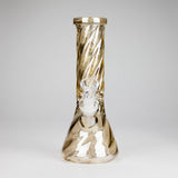 10" Twist Heavy Beaker Bong Glossy Glass Bong HALLO GLASS